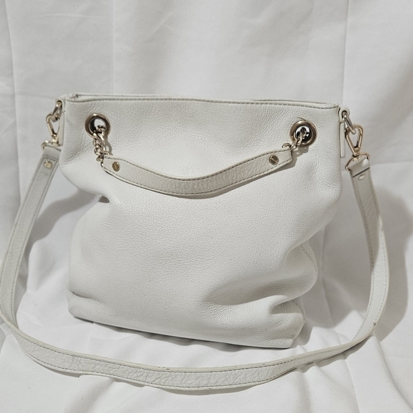 MICHAEL KORS WHITE LEATHER SHOULDER BAG - Picture 2 of 7